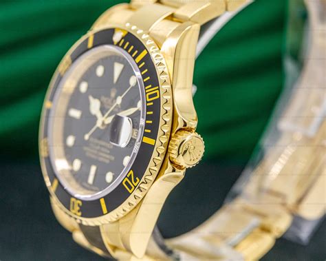 first 18k and gold rolex sub|Rolex 16618 submariner.